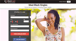 Desktop Screenshot of blackcupid.com